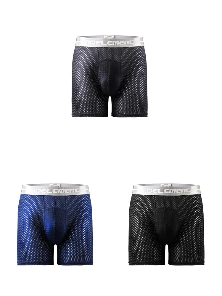 3 Pack Men's Breathable BoxersBriefs