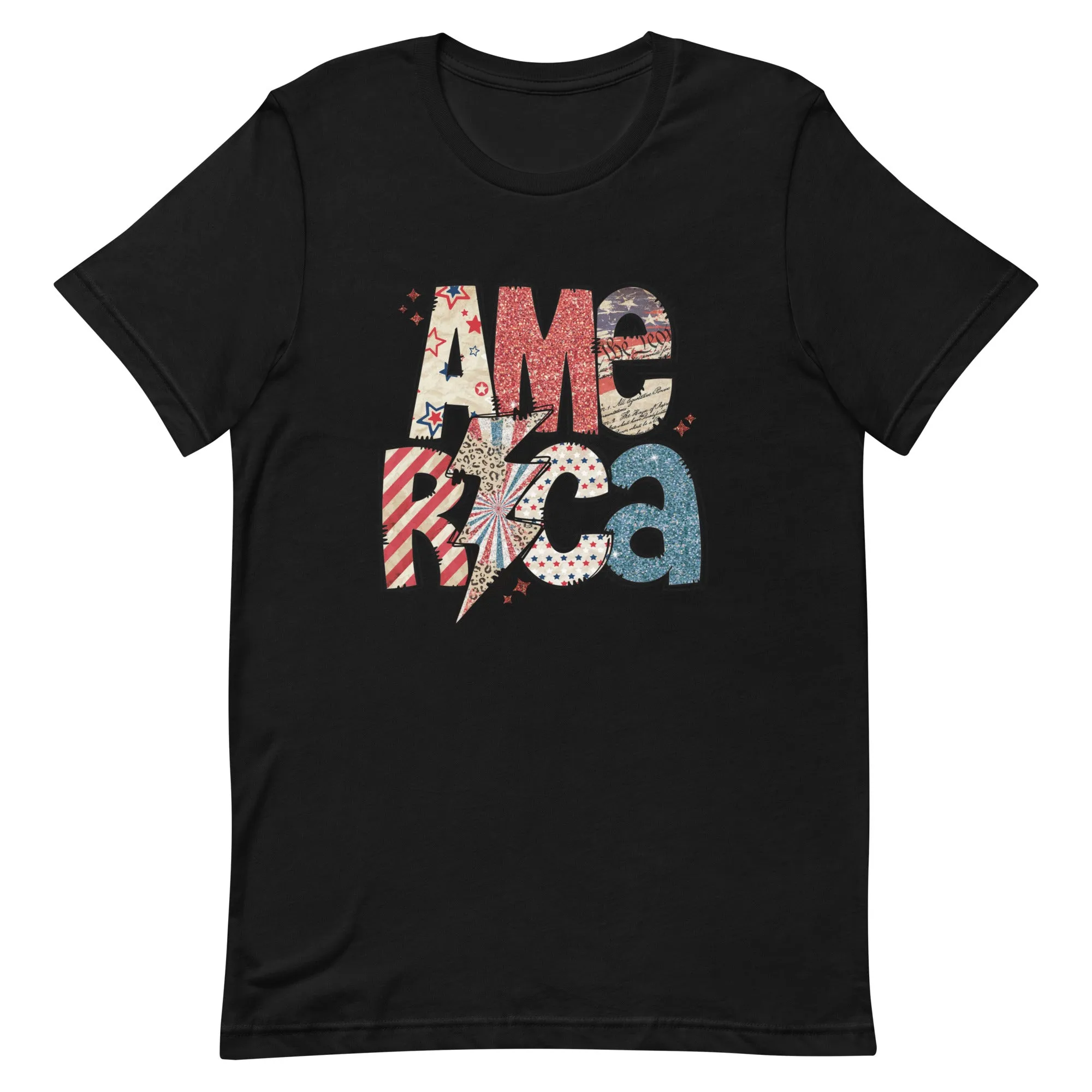 America Patriotic Recycled Eco-Friendly Graphic T-Shirt