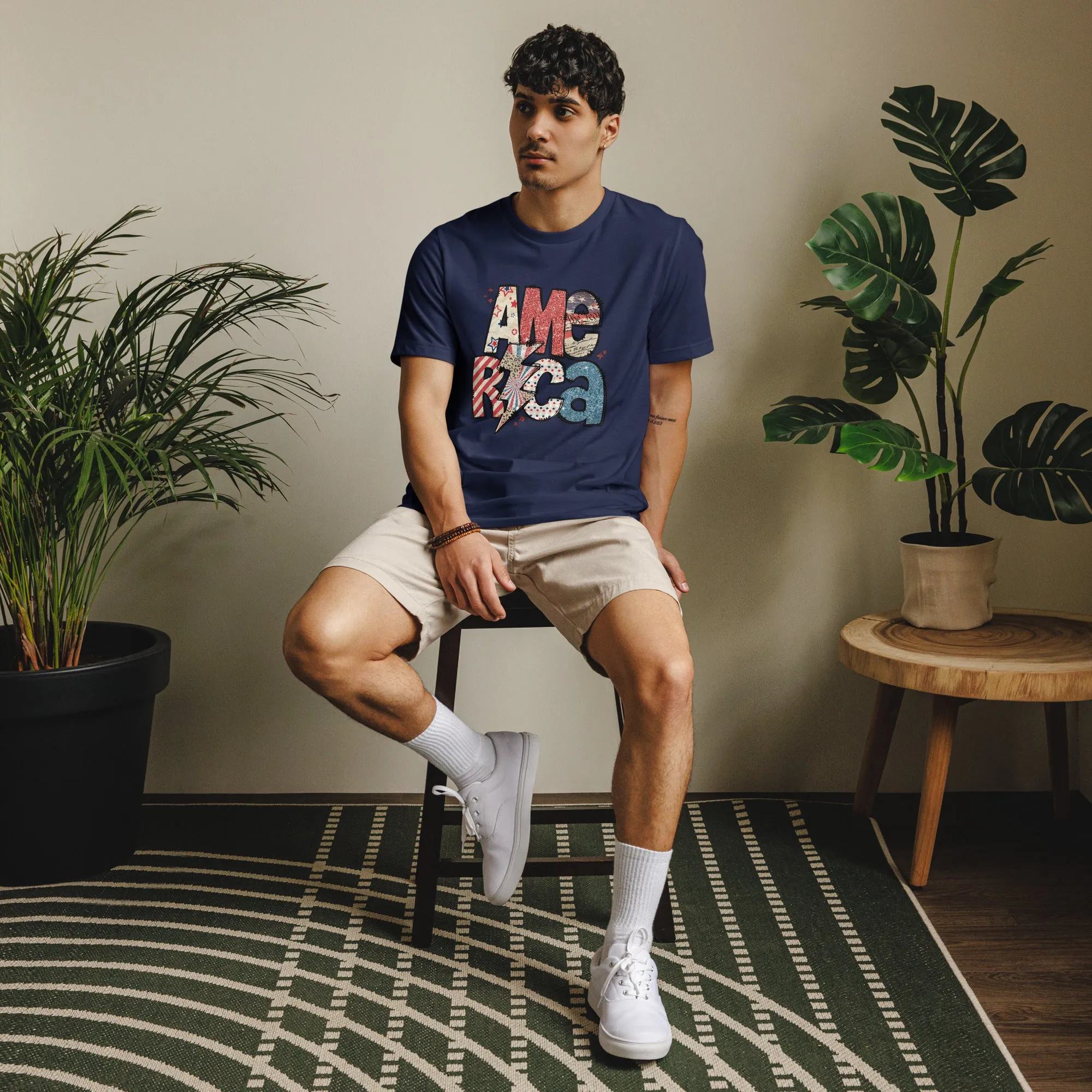 America Patriotic Recycled Eco-Friendly Graphic T-Shirt