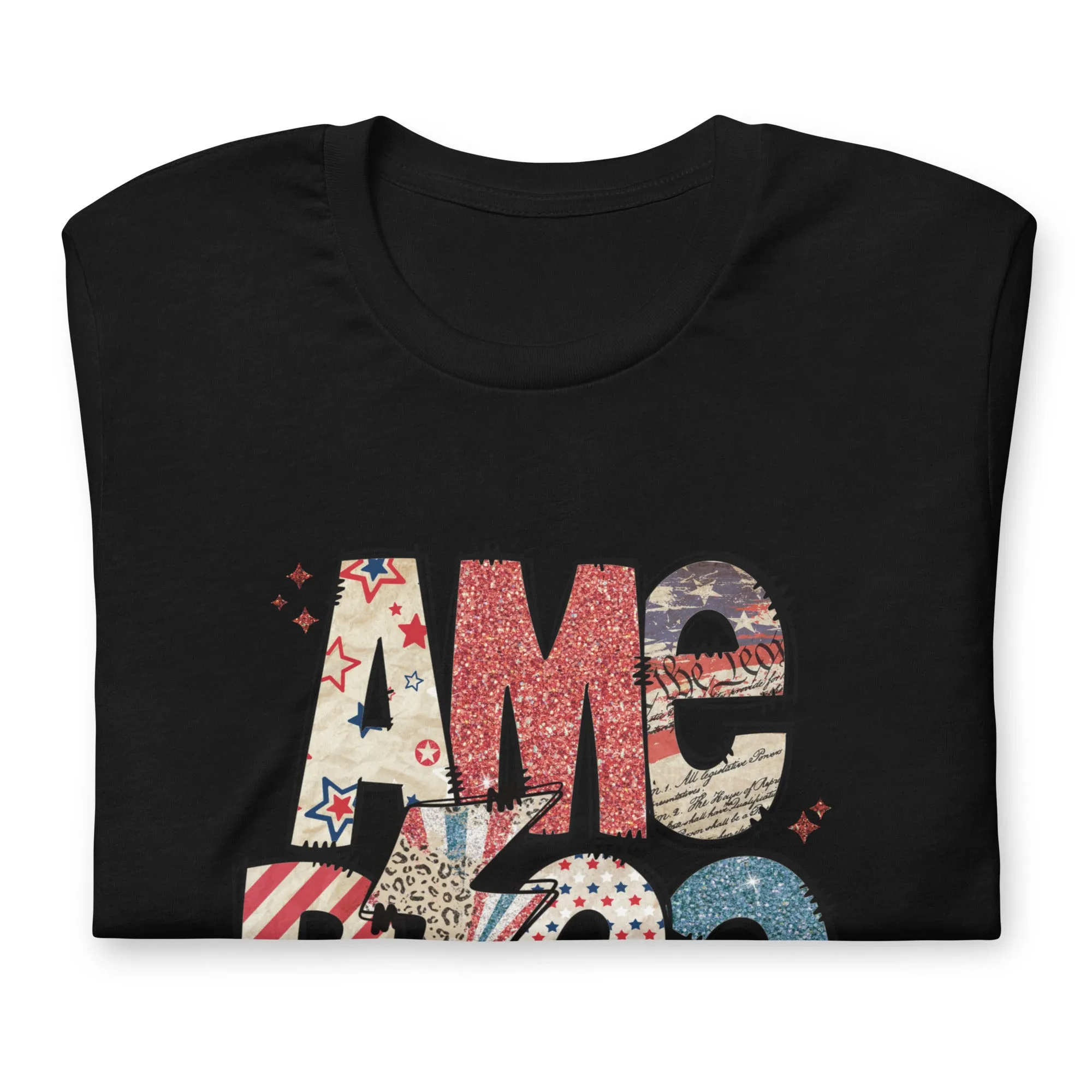 America Patriotic Recycled Eco-Friendly Graphic T-Shirt