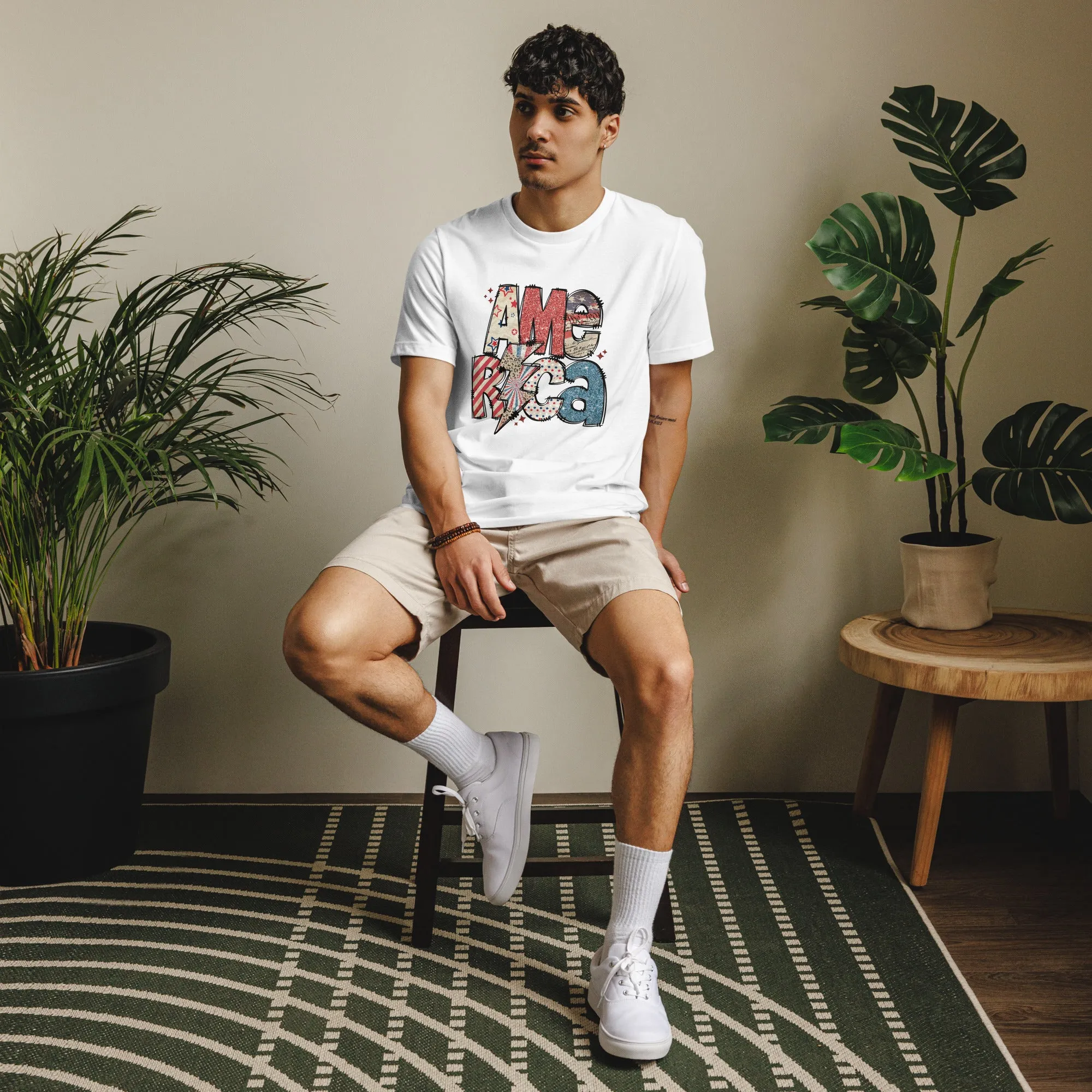 America Patriotic Recycled Eco-Friendly Graphic T-Shirt