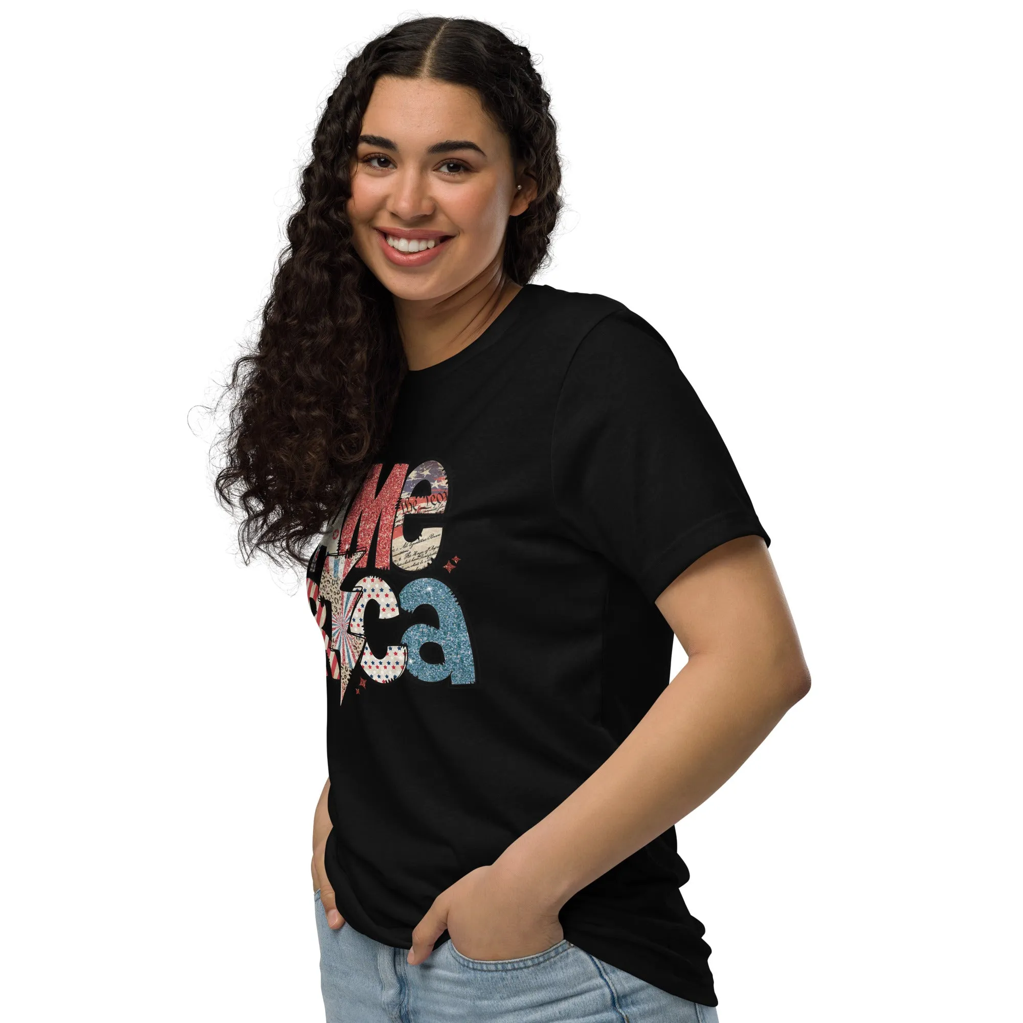 America Patriotic Recycled Eco-Friendly Graphic T-Shirt