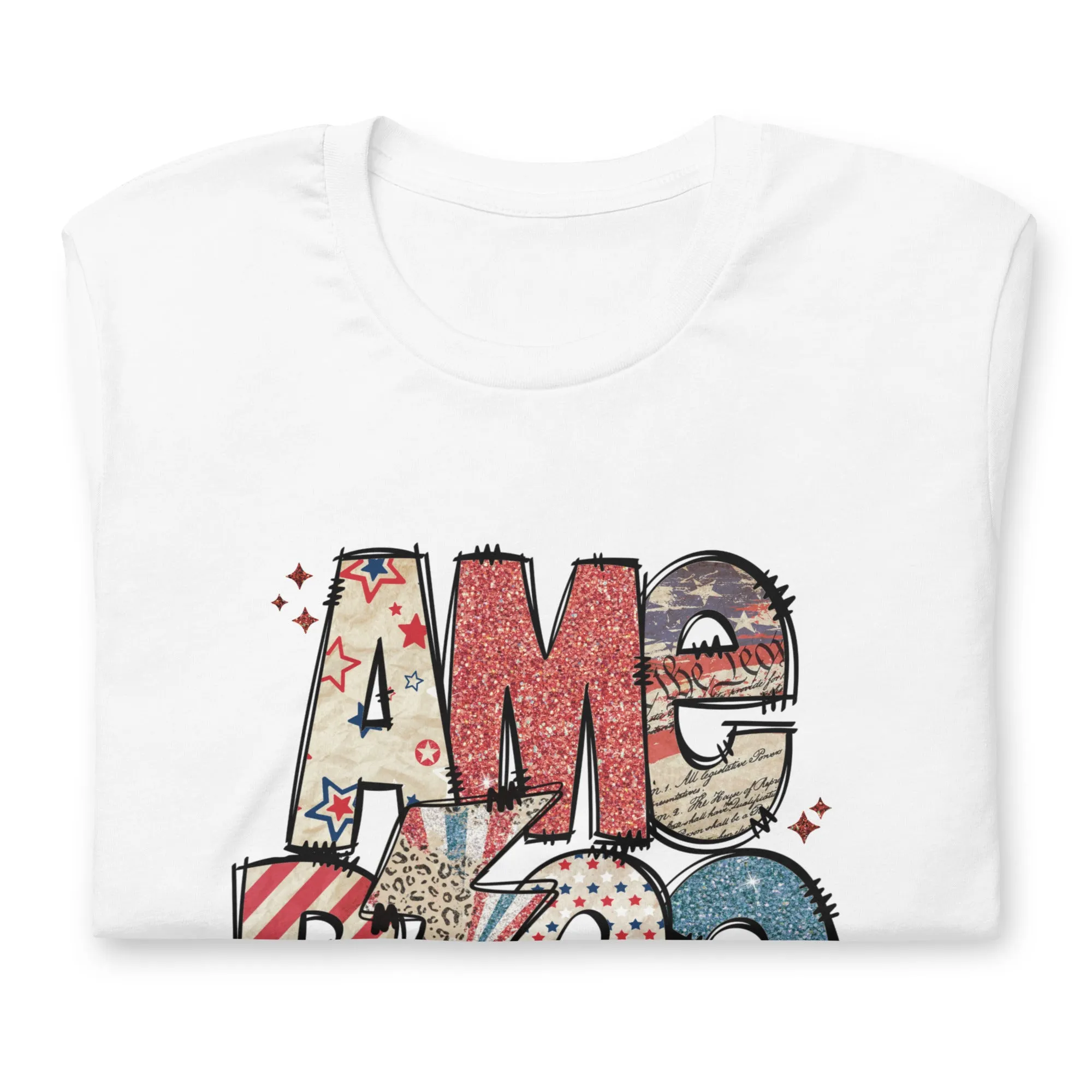 America Patriotic Recycled Eco-Friendly Graphic T-Shirt