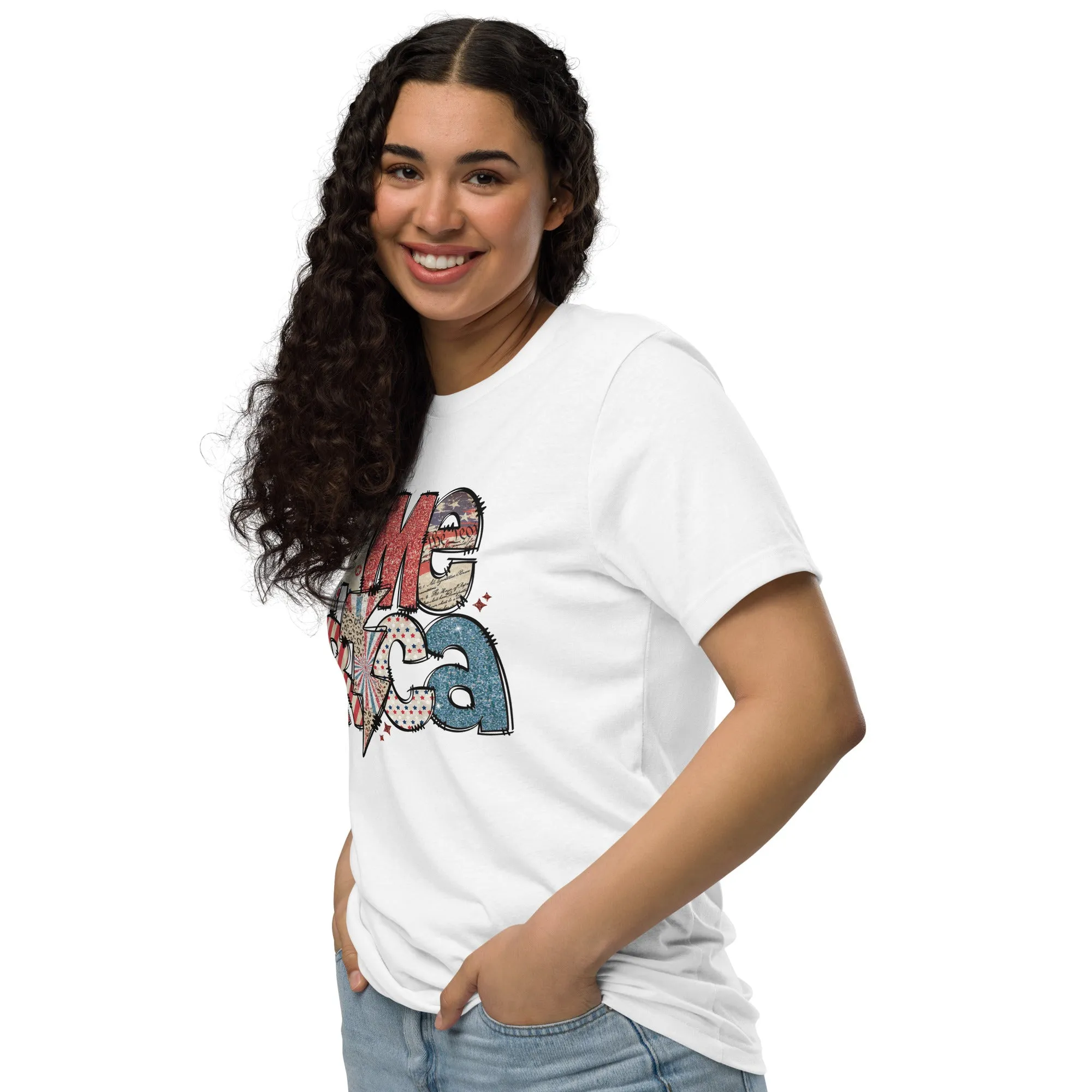 America Patriotic Recycled Eco-Friendly Graphic T-Shirt