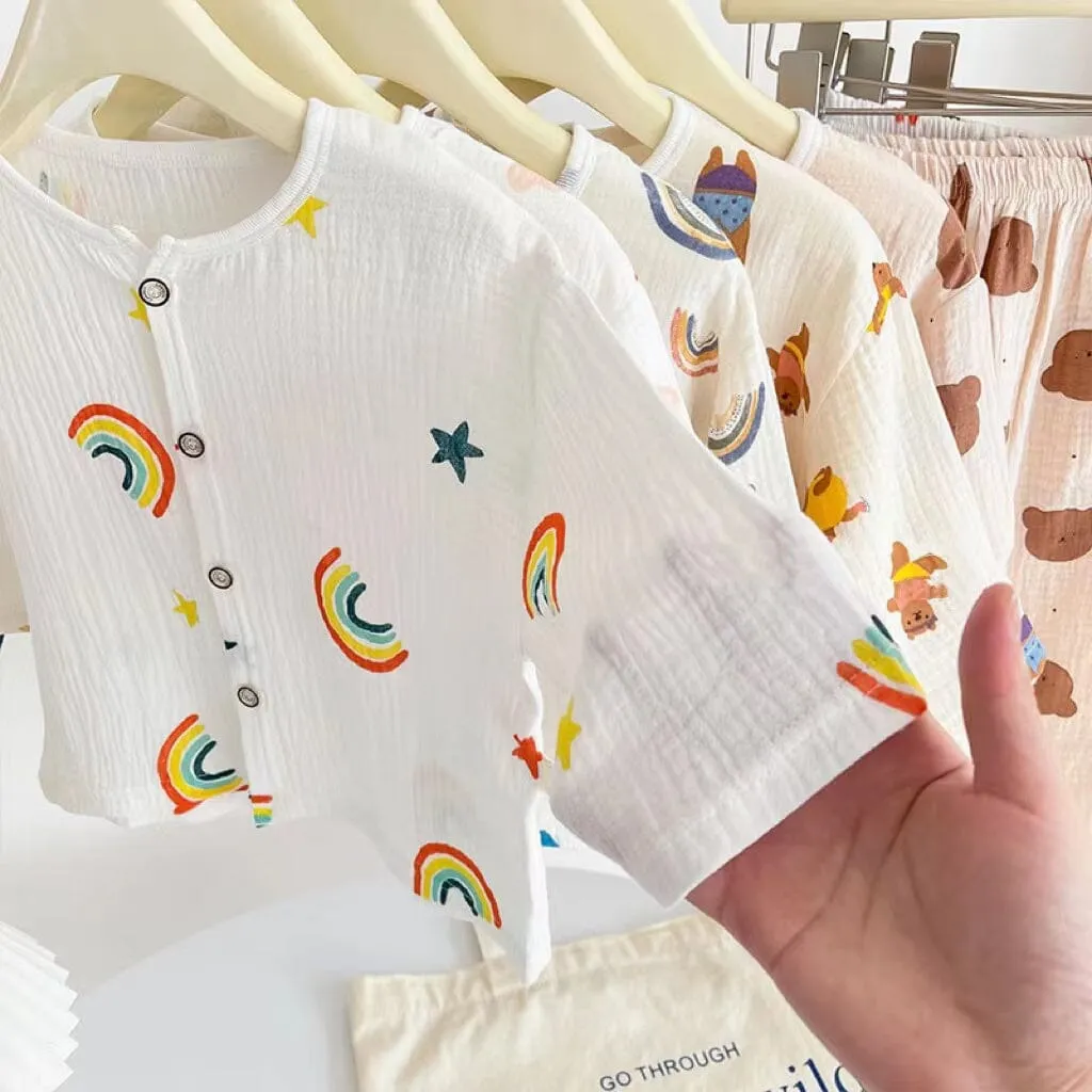 Cartoon Breathable Cotton Kids Playset