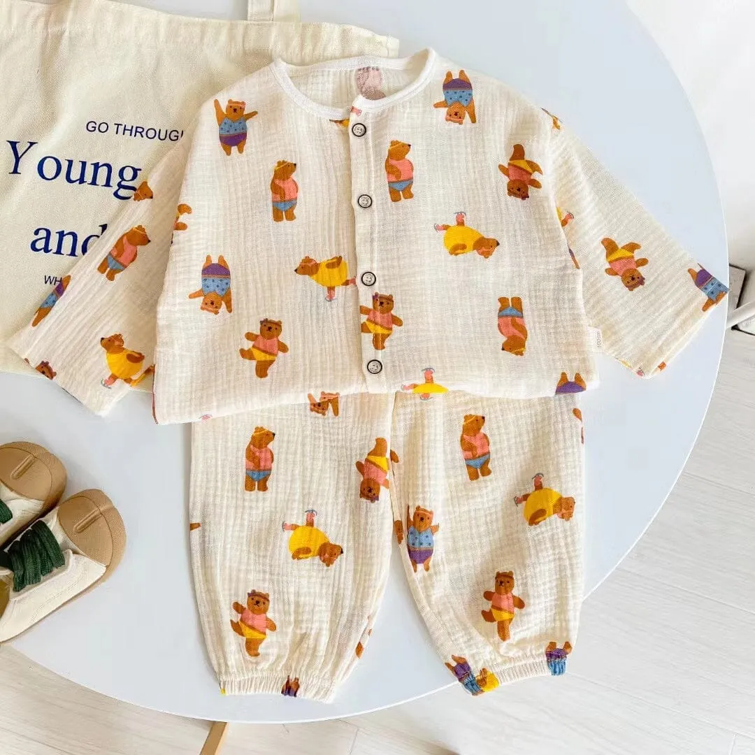 Cartoon Breathable Cotton Kids Playset