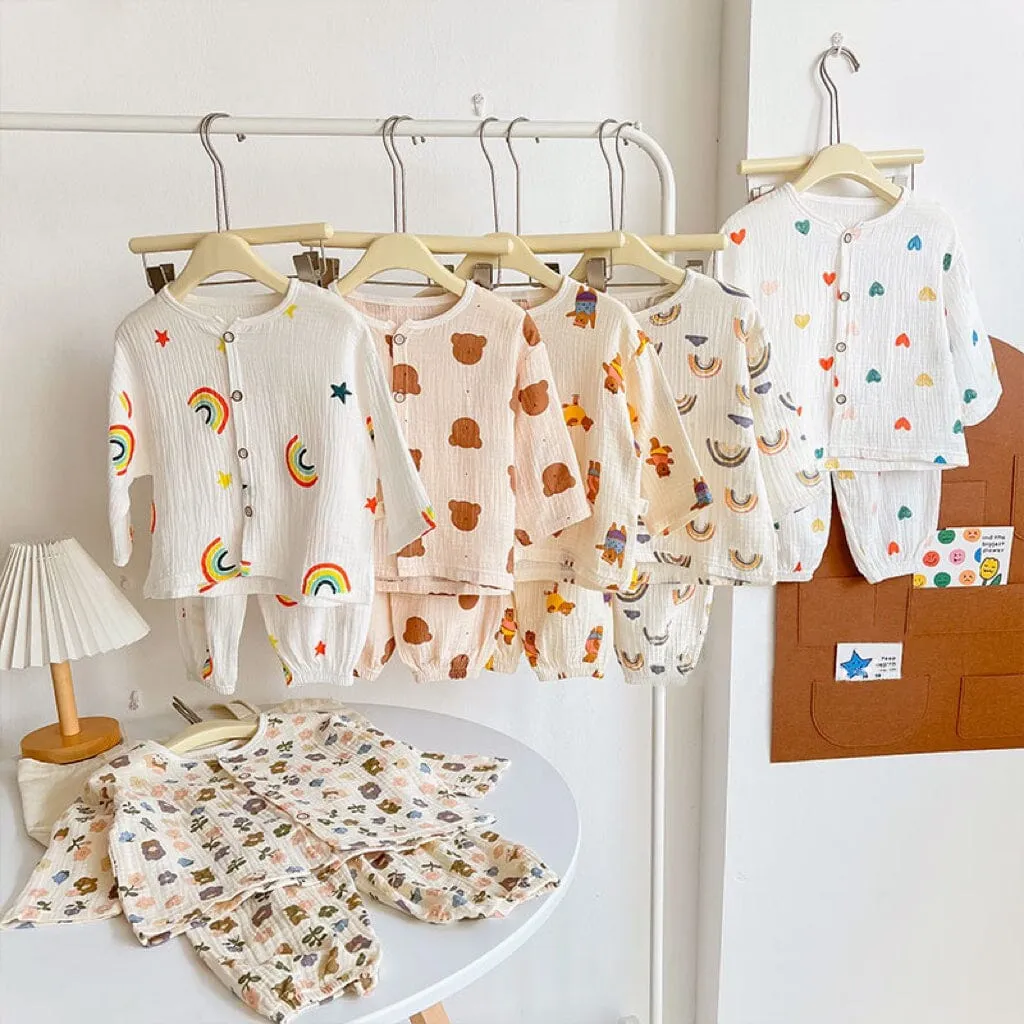 Cartoon Breathable Cotton Kids Playset