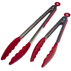 Convenient Universal Eco-Friendly Silicone Kitchen Tongs Set