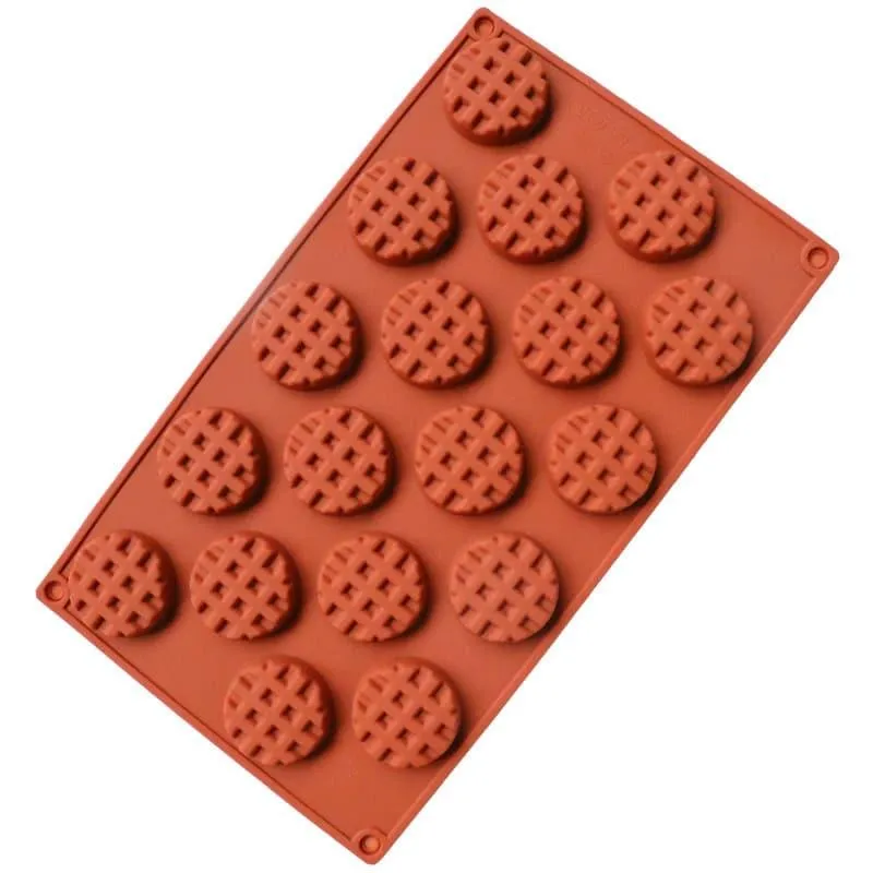 Cute Grid Shaped Eco-Friendly Silicone Chocolate Molds Set