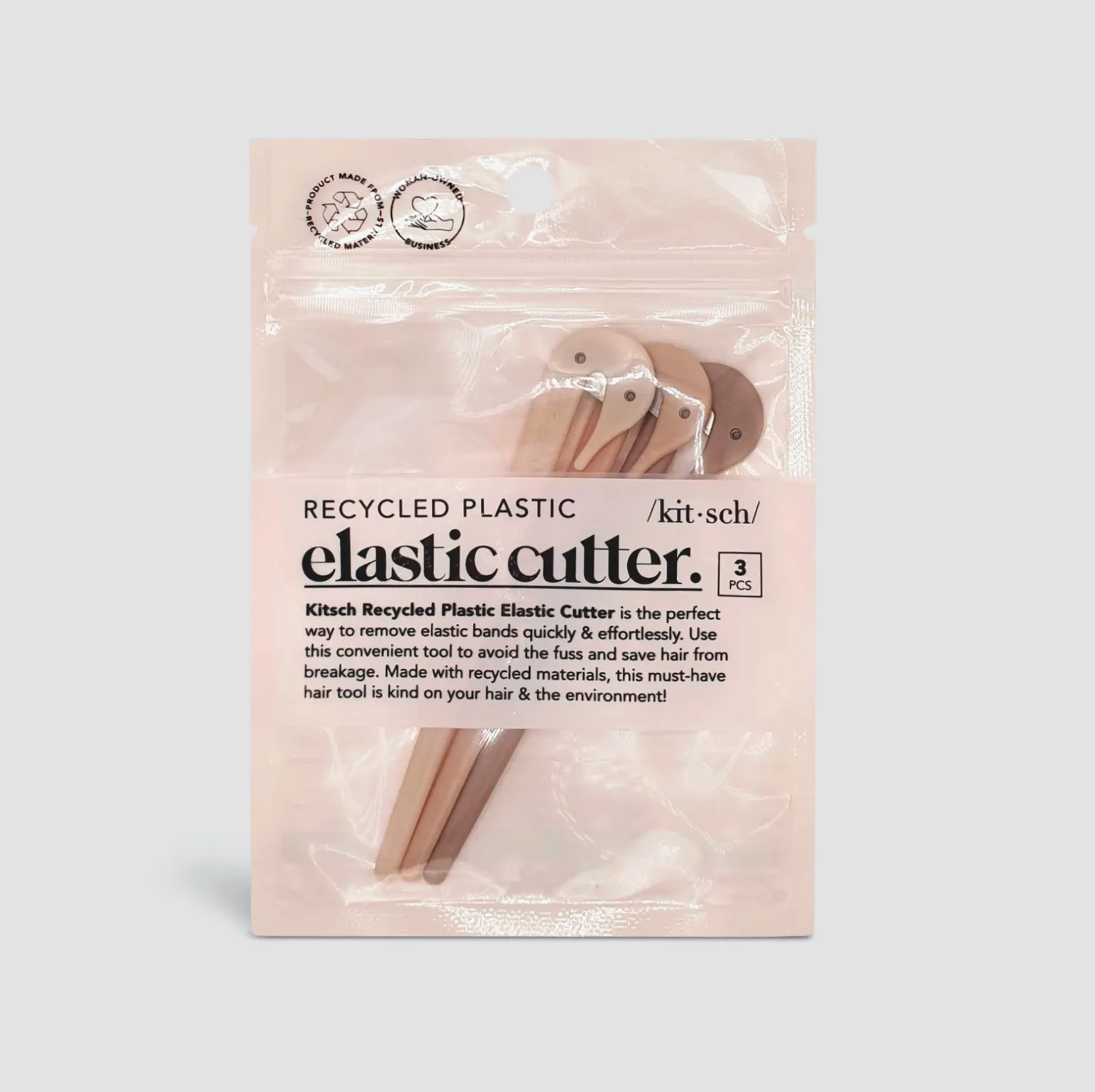 Eco-Friendly Elastic Cutters 3pc Set - Multi-coloured