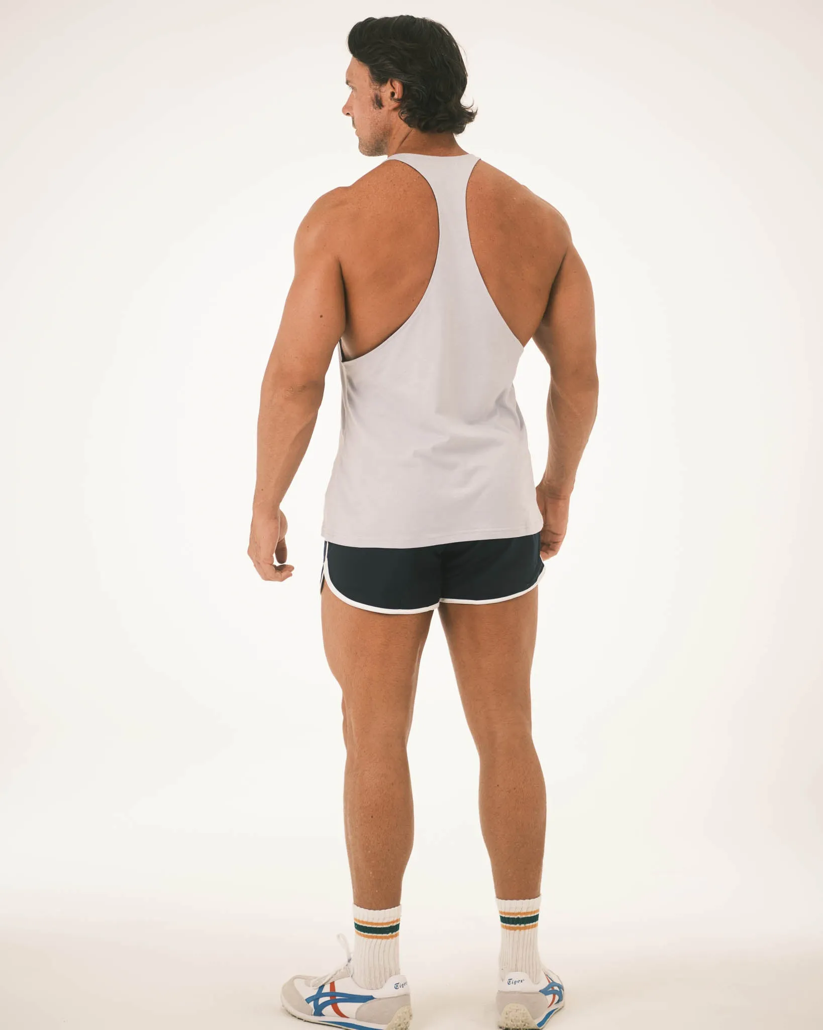 Faded Blue T-Back Stringer Tank
