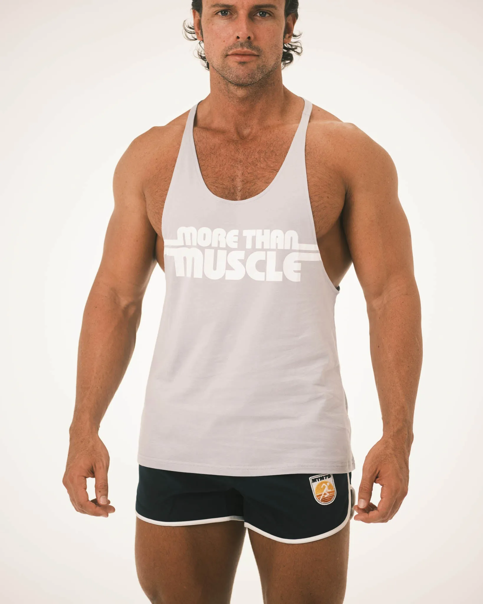 Faded Blue T-Back Stringer Tank