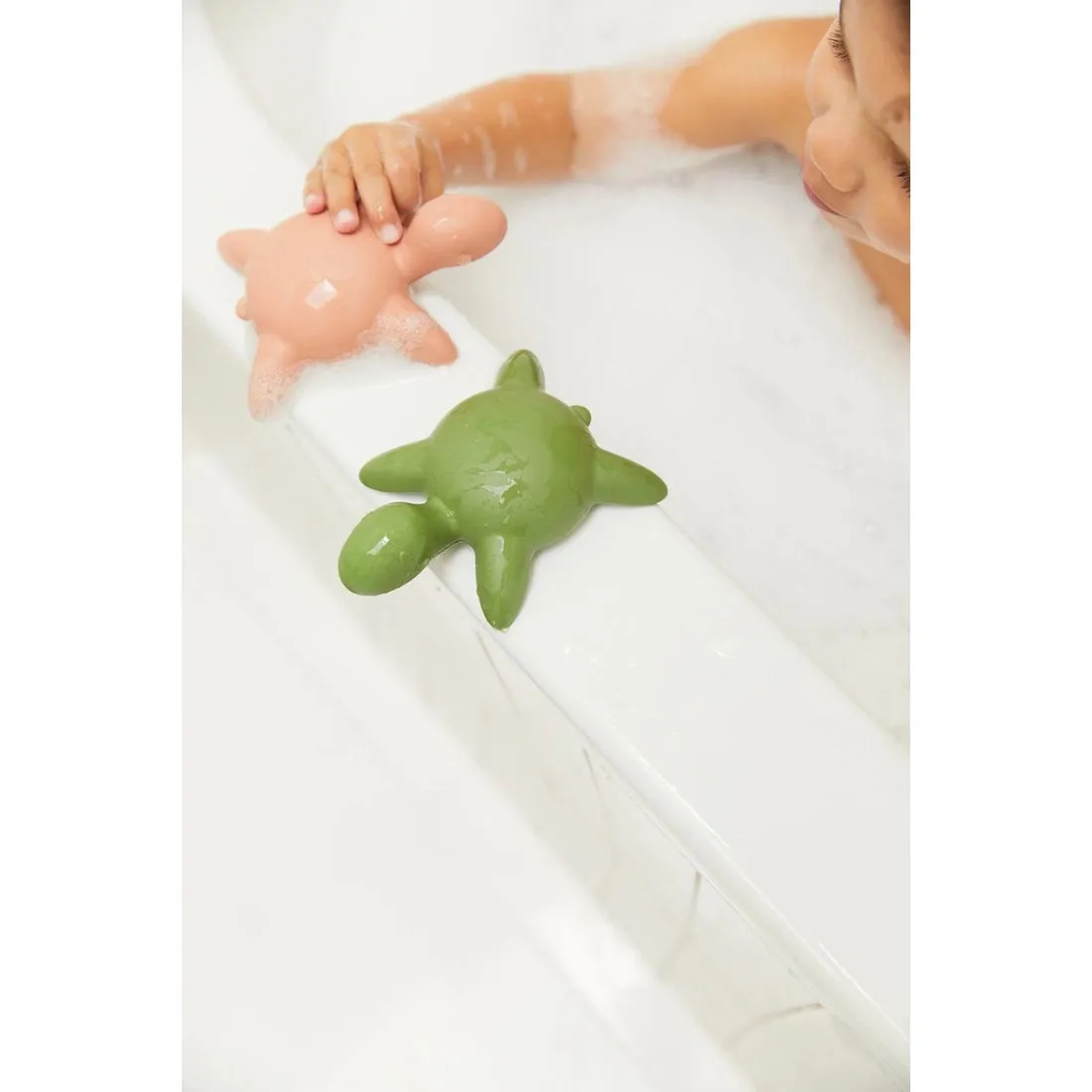 Greta the Great Turtle Bath Toy, Coral