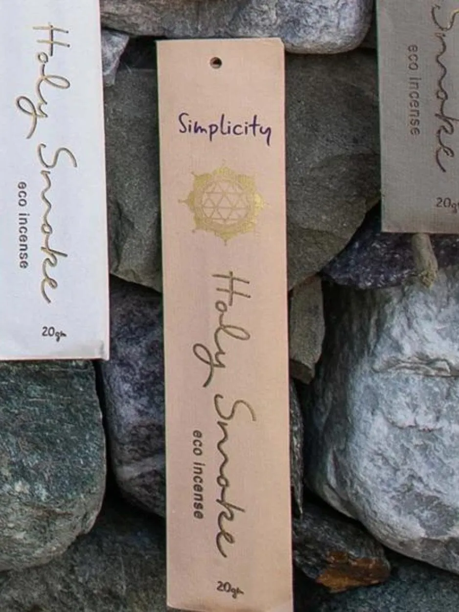 Holy Smoke Incense - Simplicity - Eco-friendly / Low tox