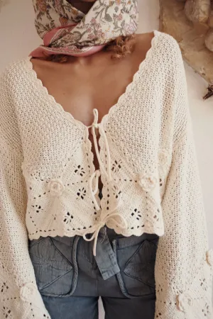 Louise Misha Molly Cream Cardigan