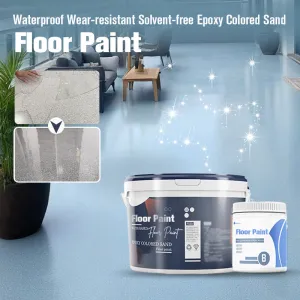 New Product Listing 50% off for a limited timeWaterproof Wear-resistant Solvent-free Epoxy Colored Sand Floor Paint