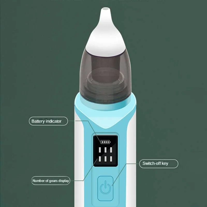 Rechargeable Baby Nose Cleaner Silicone Adjustable Suction Electric Child Nasal Aspirator Health Safety Convenient Low Noise