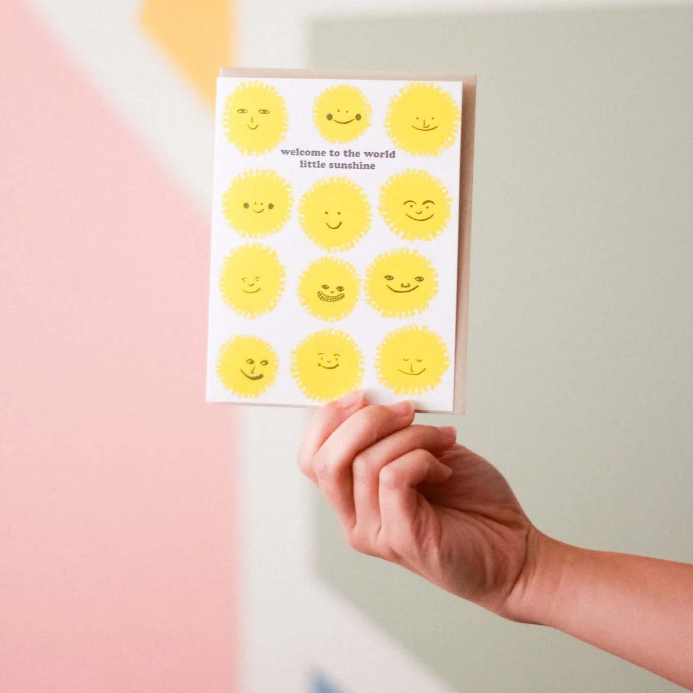 Welcome Sunshine Card by Egg Press